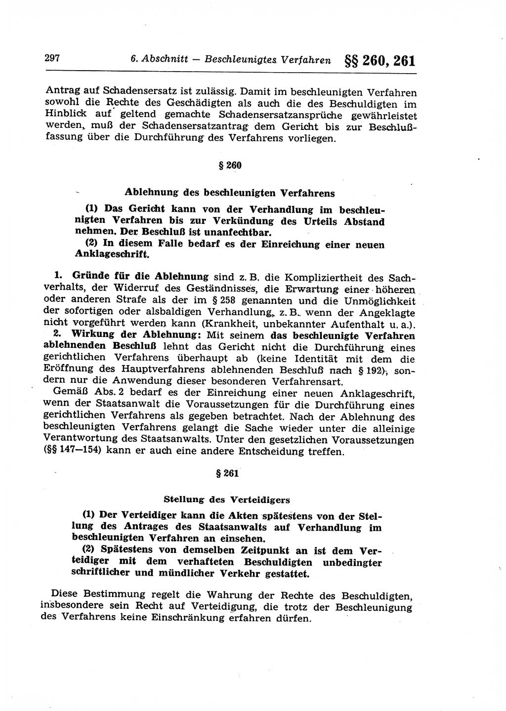 Strafprozeßrecht der DDR (Deutsche Demokratische Republik), Lehrkommentar zur Strafprozeßordnung (StPO) 1968, Seite 297 (Strafprozeßr. DDR Lehrkomm. StPO 19688, S. 297)