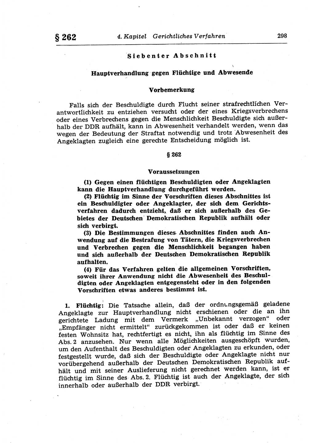 Strafprozeßrecht der DDR (Deutsche Demokratische Republik), Lehrkommentar zur Strafprozeßordnung (StPO) 1968, Seite 298 (Strafprozeßr. DDR Lehrkomm. StPO 19688, S. 298)