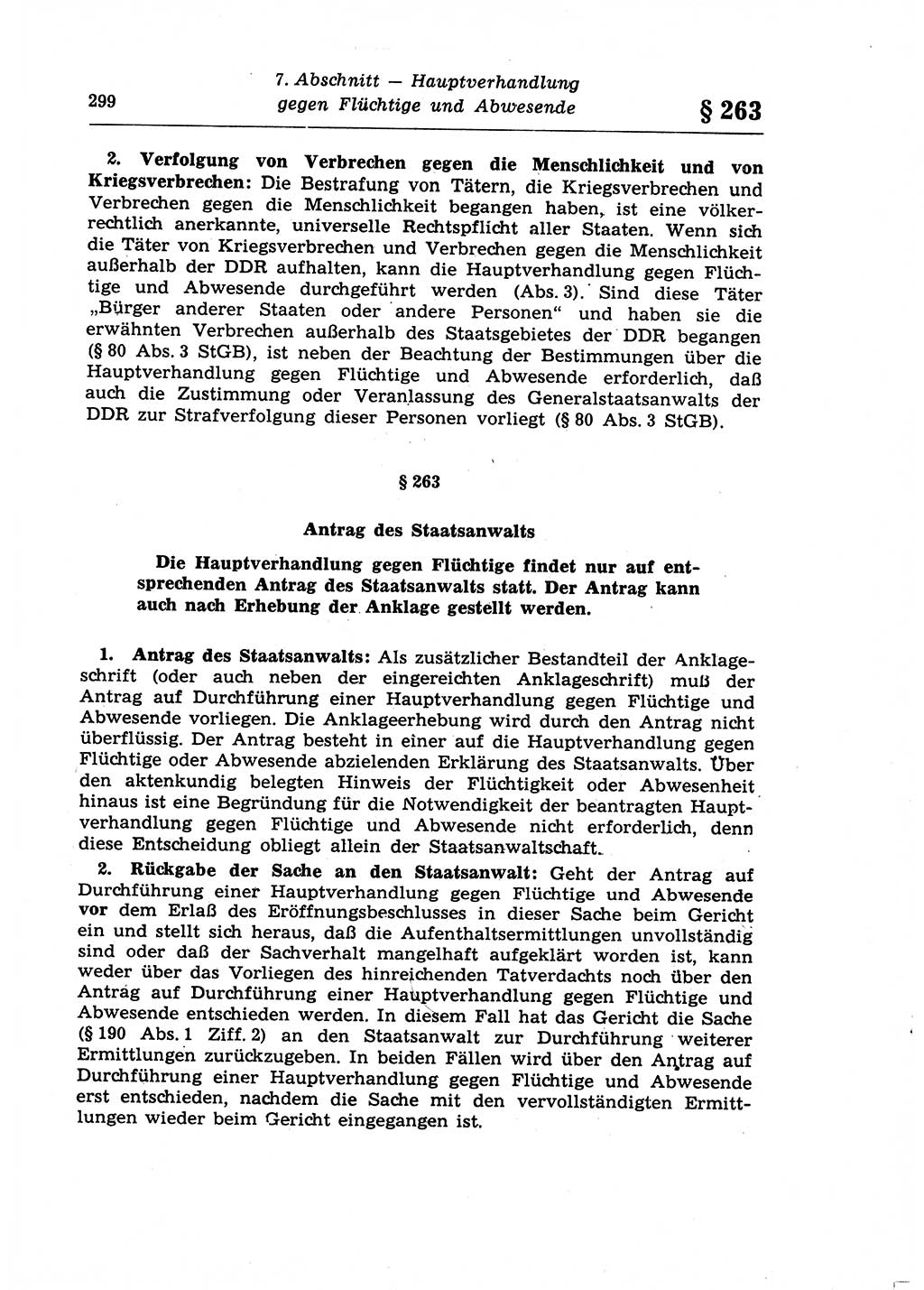 Strafprozeßrecht der DDR (Deutsche Demokratische Republik), Lehrkommentar zur Strafprozeßordnung (StPO) 1968, Seite 299 (Strafprozeßr. DDR Lehrkomm. StPO 19688, S. 299)