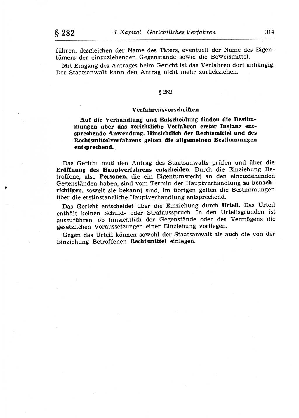 Strafprozeßrecht der DDR (Deutsche Demokratische Republik), Lehrkommentar zur Strafprozeßordnung (StPO) 1968, Seite 314 (Strafprozeßr. DDR Lehrkomm. StPO 19688, S. 314)