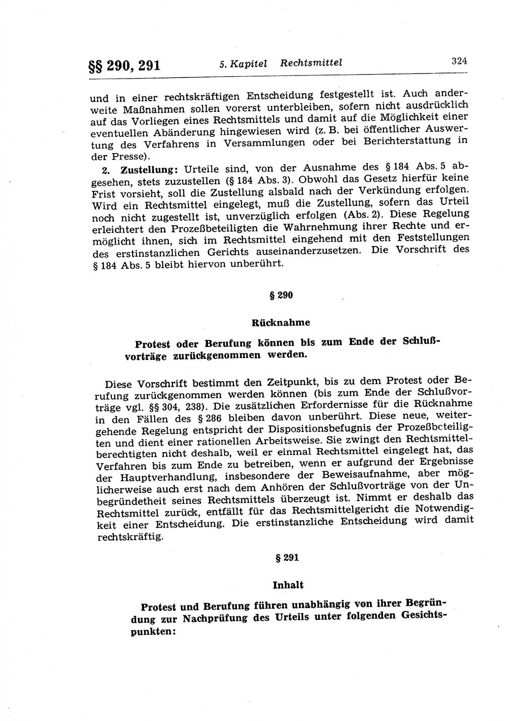 Strafprozeßrecht der DDR (Deutsche Demokratische Republik), Lehrkommentar zur Strafprozeßordnung (StPO) 1968, Seite 324 (Strafprozeßr. DDR Lehrkomm. StPO 19688, S. 324)