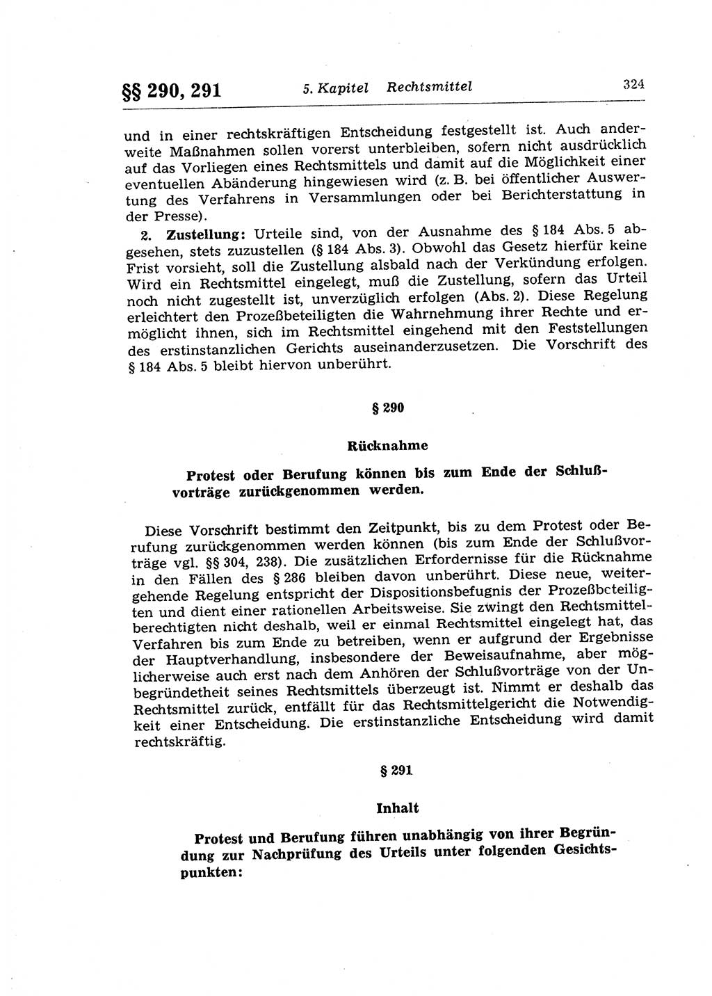 Strafprozeßrecht der DDR (Deutsche Demokratische Republik), Lehrkommentar zur Strafprozeßordnung (StPO) 1968, Seite 324 (Strafprozeßr. DDR Lehrkomm. StPO 19688, S. 324)