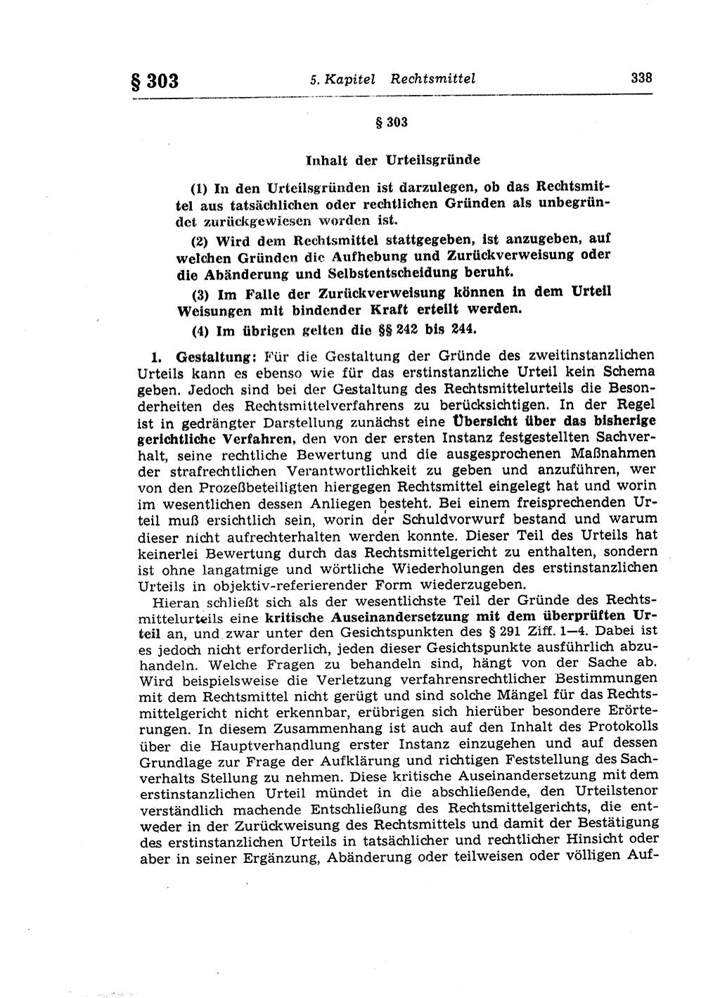 Strafprozeßrecht der DDR (Deutsche Demokratische Republik), Lehrkommentar zur Strafprozeßordnung (StPO) 1968, Seite 338 (Strafprozeßr. DDR Lehrkomm. StPO 19688, S. 338)