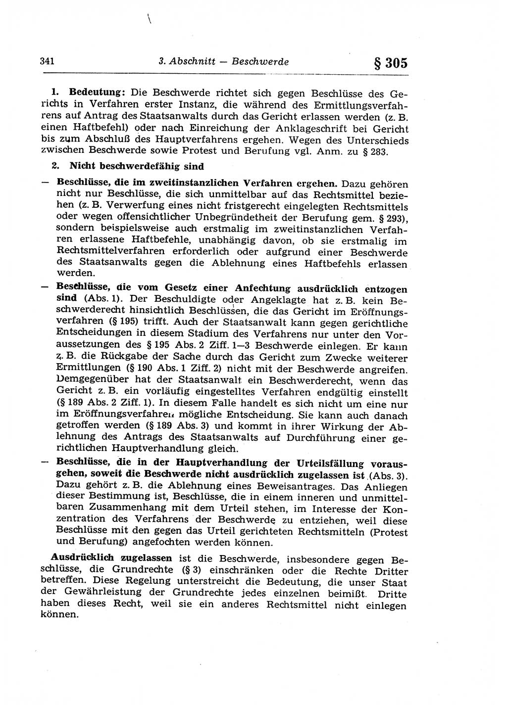 Strafprozeßrecht der DDR (Deutsche Demokratische Republik), Lehrkommentar zur Strafprozeßordnung (StPO) 1968, Seite 341 (Strafprozeßr. DDR Lehrkomm. StPO 19688, S. 341)