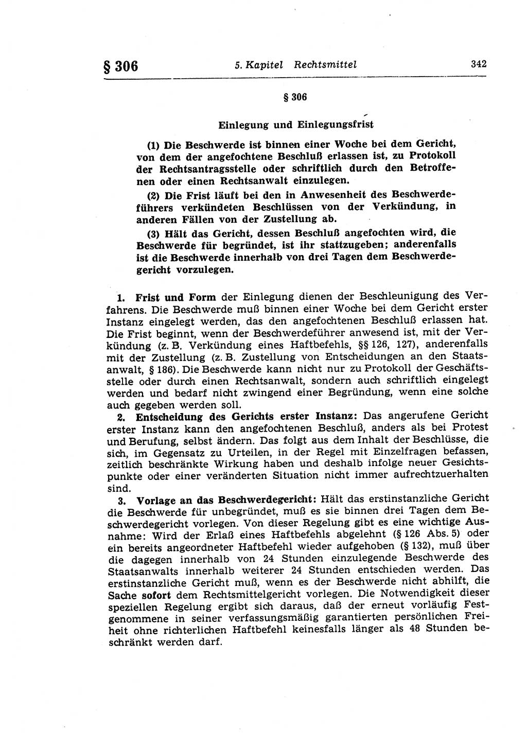 Strafprozeßrecht der DDR (Deutsche Demokratische Republik), Lehrkommentar zur Strafprozeßordnung (StPO) 1968, Seite 342 (Strafprozeßr. DDR Lehrkomm. StPO 19688, S. 342)