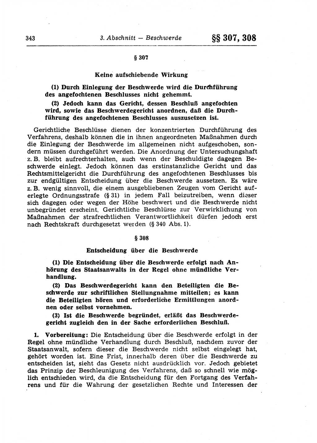 Strafprozeßrecht der DDR (Deutsche Demokratische Republik), Lehrkommentar zur Strafprozeßordnung (StPO) 1968, Seite 343 (Strafprozeßr. DDR Lehrkomm. StPO 19688, S. 343)
