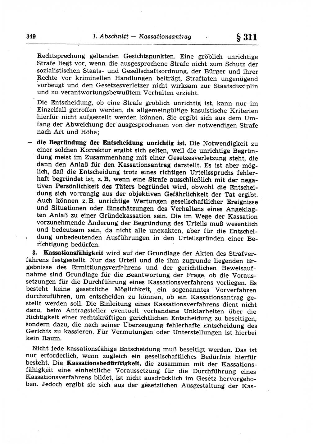 Strafprozeßrecht der DDR (Deutsche Demokratische Republik), Lehrkommentar zur Strafprozeßordnung (StPO) 1968, Seite 349 (Strafprozeßr. DDR Lehrkomm. StPO 19688, S. 349)