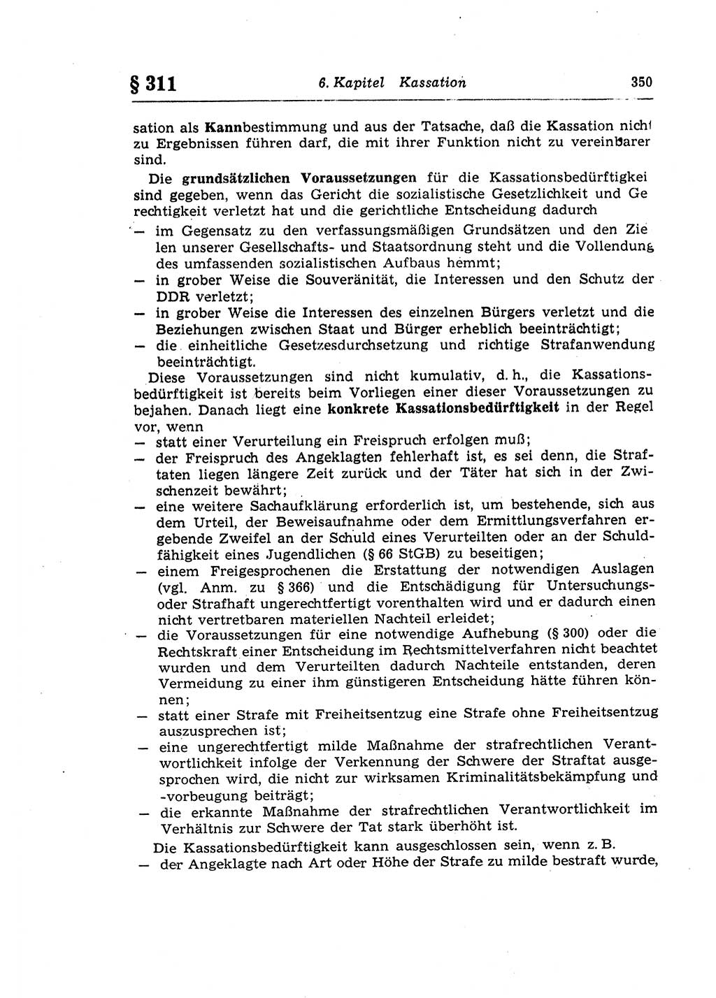 Strafprozeßrecht der DDR (Deutsche Demokratische Republik), Lehrkommentar zur Strafprozeßordnung (StPO) 1968, Seite 350 (Strafprozeßr. DDR Lehrkomm. StPO 19688, S. 350)