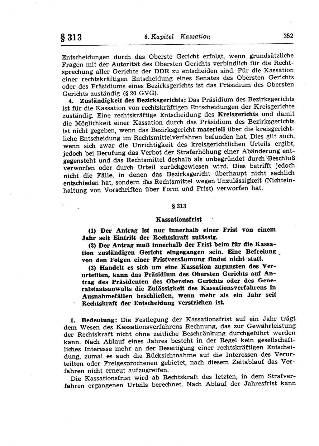 Strafprozeßrecht der DDR (Deutsche Demokratische Republik), Lehrkommentar zur Strafprozeßordnung (StPO) 1968, Seite 352 (Strafprozeßr. DDR Lehrkomm. StPO 19688, S. 352)