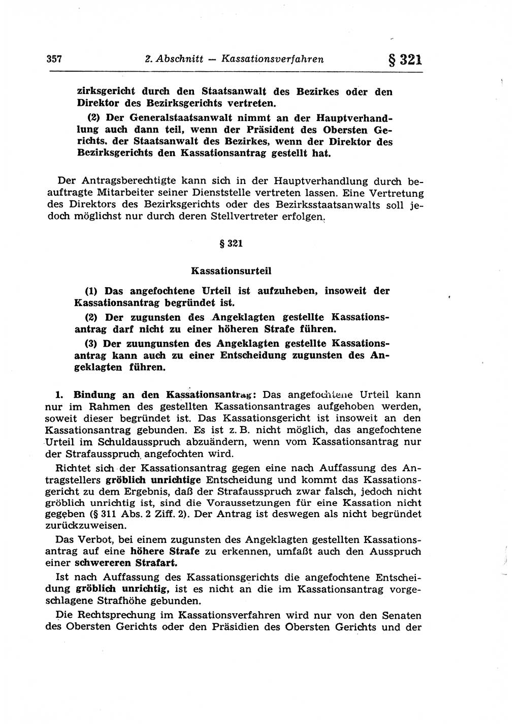 Strafprozeßrecht der DDR (Deutsche Demokratische Republik), Lehrkommentar zur Strafprozeßordnung (StPO) 1968, Seite 357 (Strafprozeßr. DDR Lehrkomm. StPO 19688, S. 357)