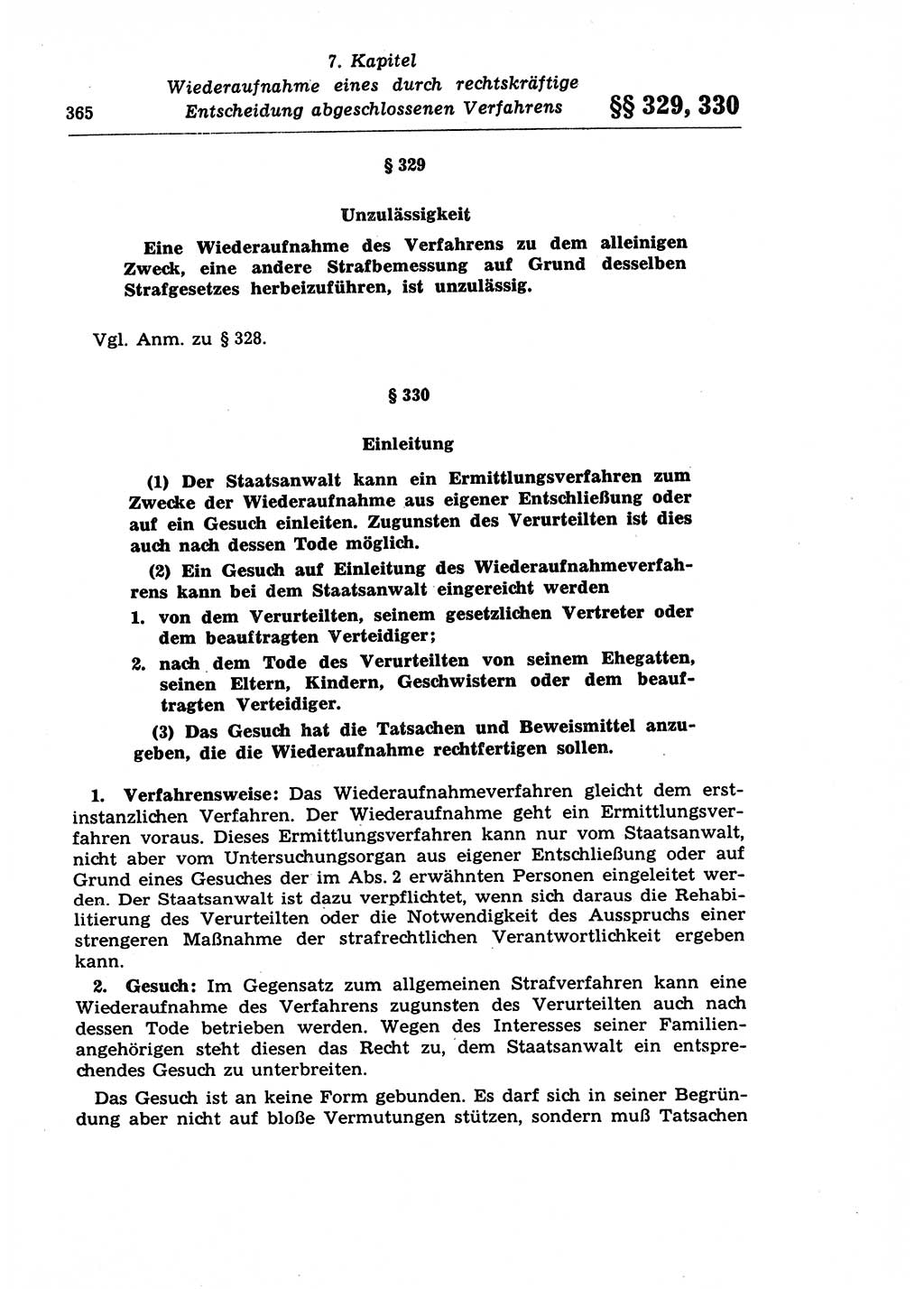 Strafprozeßrecht der DDR (Deutsche Demokratische Republik), Lehrkommentar zur Strafprozeßordnung (StPO) 1968, Seite 365 (Strafprozeßr. DDR Lehrkomm. StPO 19688, S. 365)