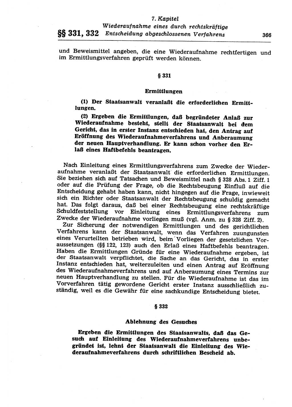 Strafprozeßrecht der DDR (Deutsche Demokratische Republik), Lehrkommentar zur Strafprozeßordnung (StPO) 1968, Seite 366 (Strafprozeßr. DDR Lehrkomm. StPO 19688, S. 366)
