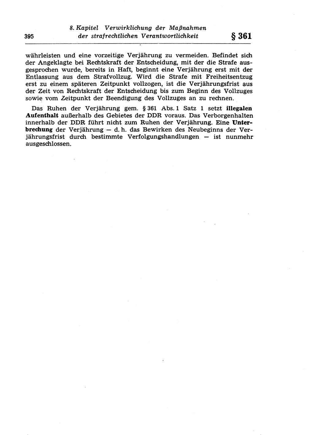 Strafprozeßrecht der DDR (Deutsche Demokratische Republik), Lehrkommentar zur Strafprozeßordnung (StPO) 1968, Seite 395 (Strafprozeßr. DDR Lehrkomm. StPO 19688, S. 395)