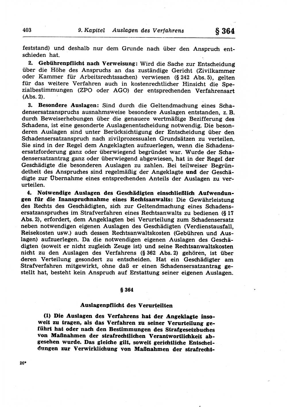 Strafprozeßrecht der DDR (Deutsche Demokratische Republik), Lehrkommentar zur Strafprozeßordnung (StPO) 1968, Seite 403 (Strafprozeßr. DDR Lehrkomm. StPO 19688, S. 403)