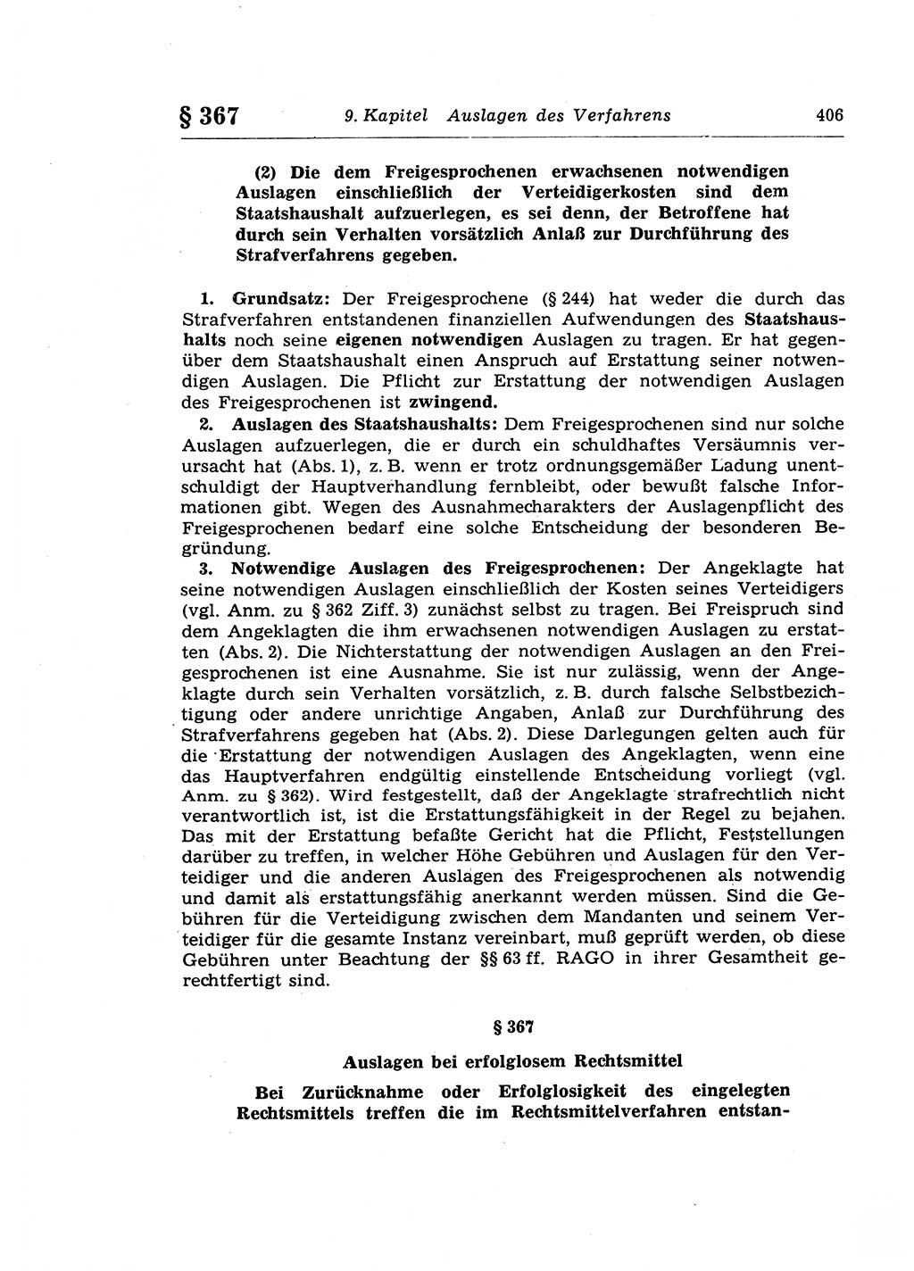Strafprozeßrecht der DDR (Deutsche Demokratische Republik), Lehrkommentar zur Strafprozeßordnung (StPO) 1968, Seite 406 (Strafprozeßr. DDR Lehrkomm. StPO 19688, S. 406)