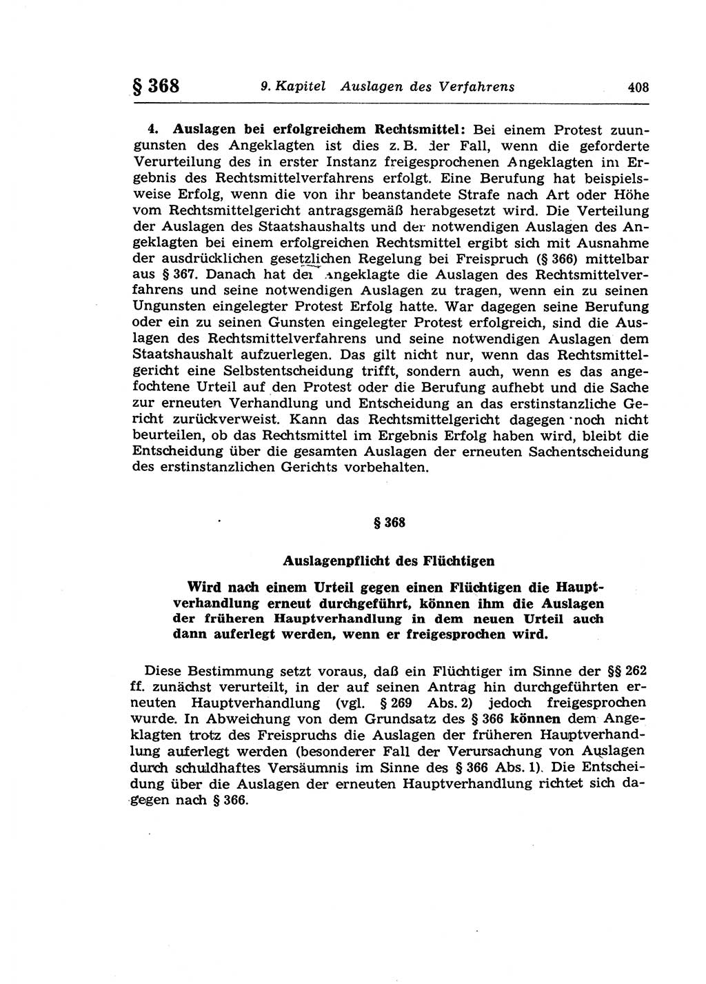 Strafprozeßrecht der DDR (Deutsche Demokratische Republik), Lehrkommentar zur Strafprozeßordnung (StPO) 1968, Seite 408 (Strafprozeßr. DDR Lehrkomm. StPO 19688, S. 408)