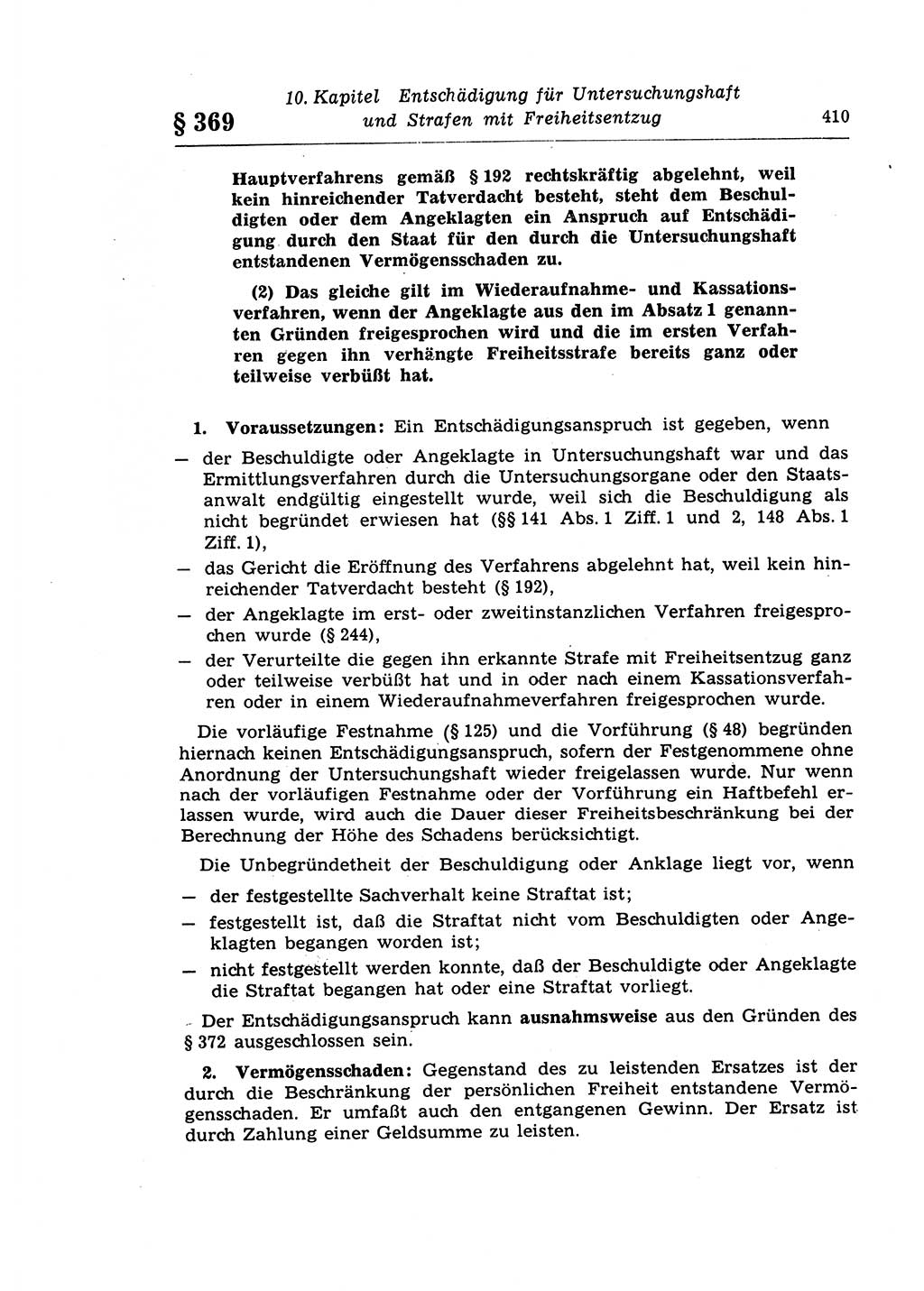 Strafprozeßrecht der DDR (Deutsche Demokratische Republik), Lehrkommentar zur Strafprozeßordnung (StPO) 1968, Seite 410 (Strafprozeßr. DDR Lehrkomm. StPO 19688, S. 410)