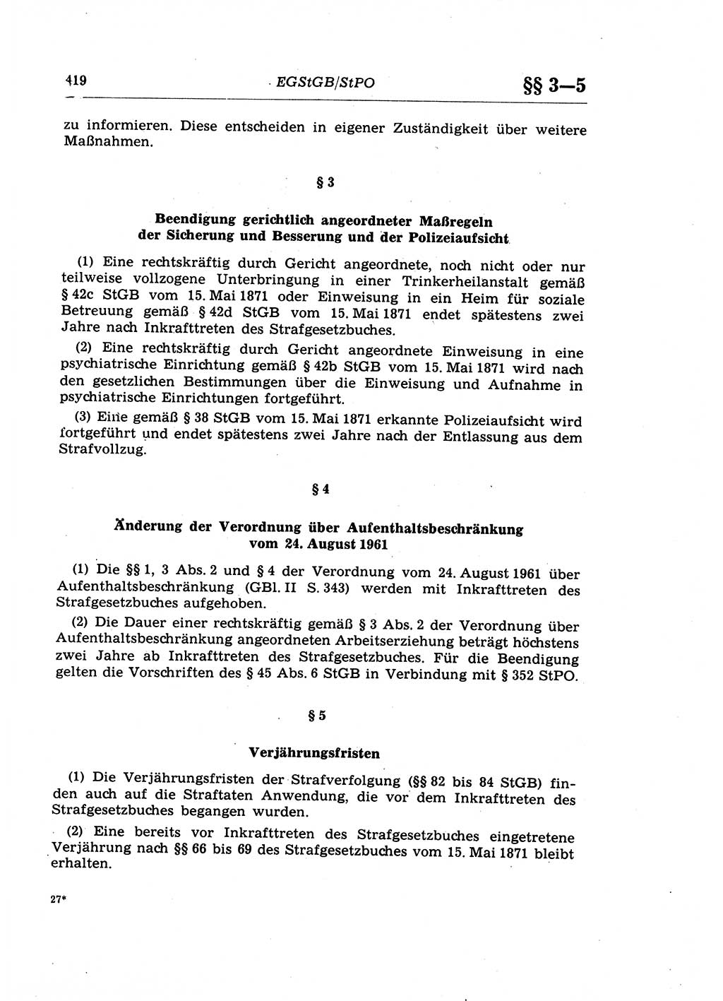 Strafprozeßrecht der DDR (Deutsche Demokratische Republik), Lehrkommentar zur Strafprozeßordnung (StPO) 1968, Seite 419 (Strafprozeßr. DDR Lehrkomm. StPO 19688, S. 419)