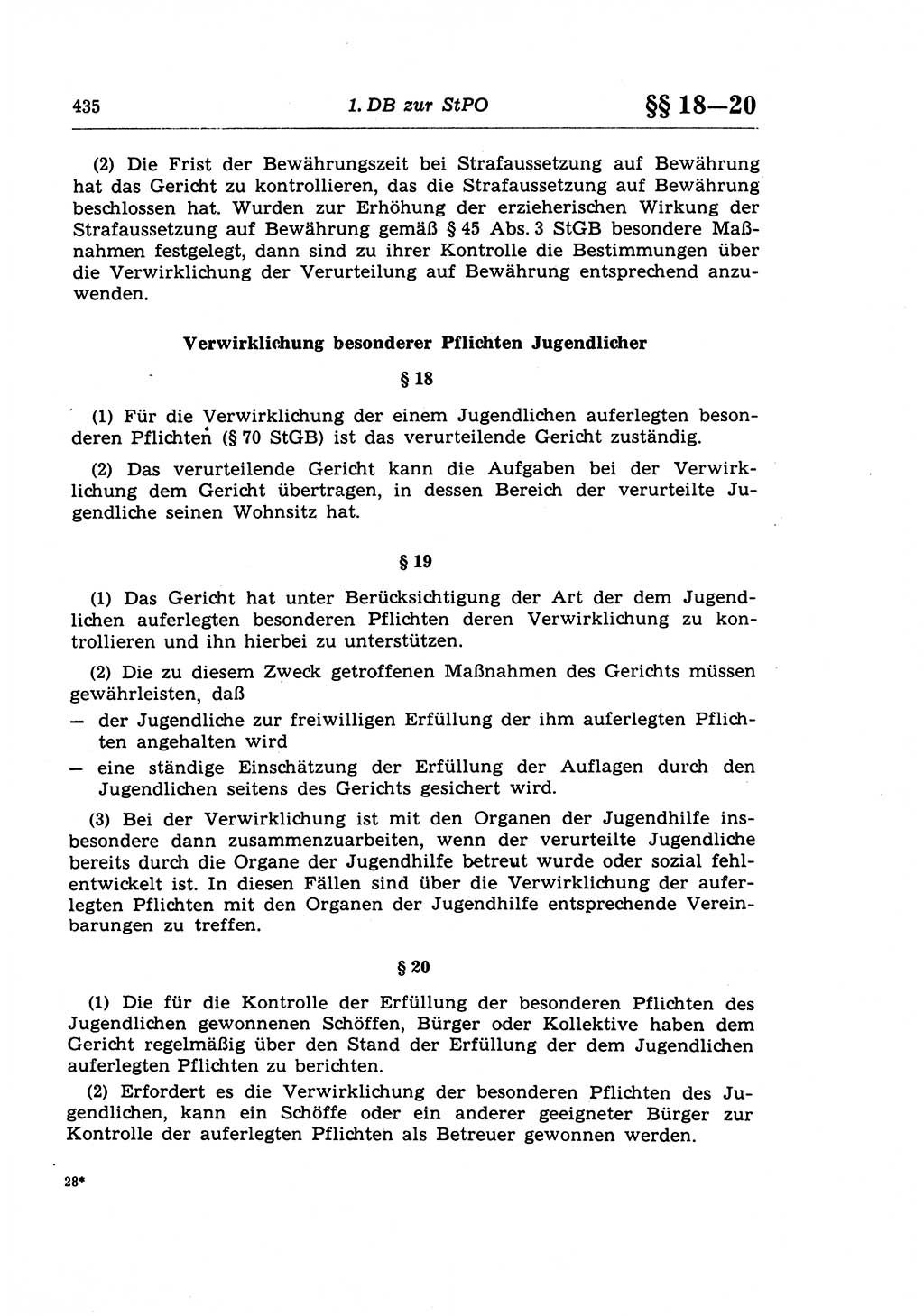 Strafprozeßrecht der DDR (Deutsche Demokratische Republik), Lehrkommentar zur Strafprozeßordnung (StPO) 1968, Seite 435 (Strafprozeßr. DDR Lehrkomm. StPO 19688, S. 435)