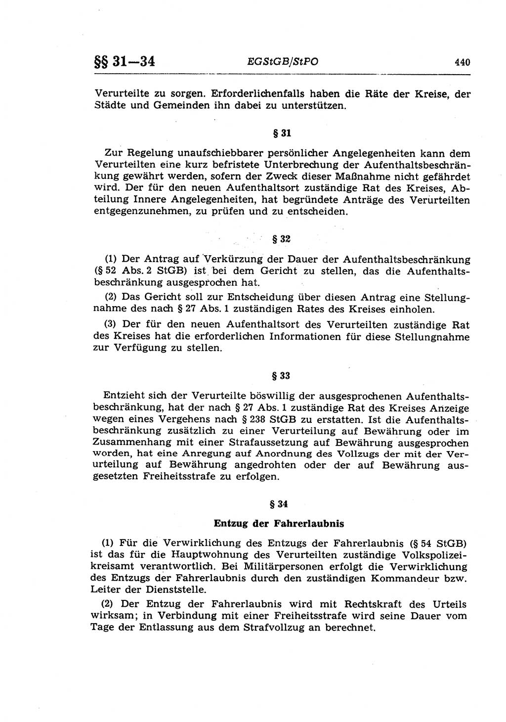 Strafprozeßrecht der DDR (Deutsche Demokratische Republik), Lehrkommentar zur Strafprozeßordnung (StPO) 1968, Seite 440 (Strafprozeßr. DDR Lehrkomm. StPO 19688, S. 440)