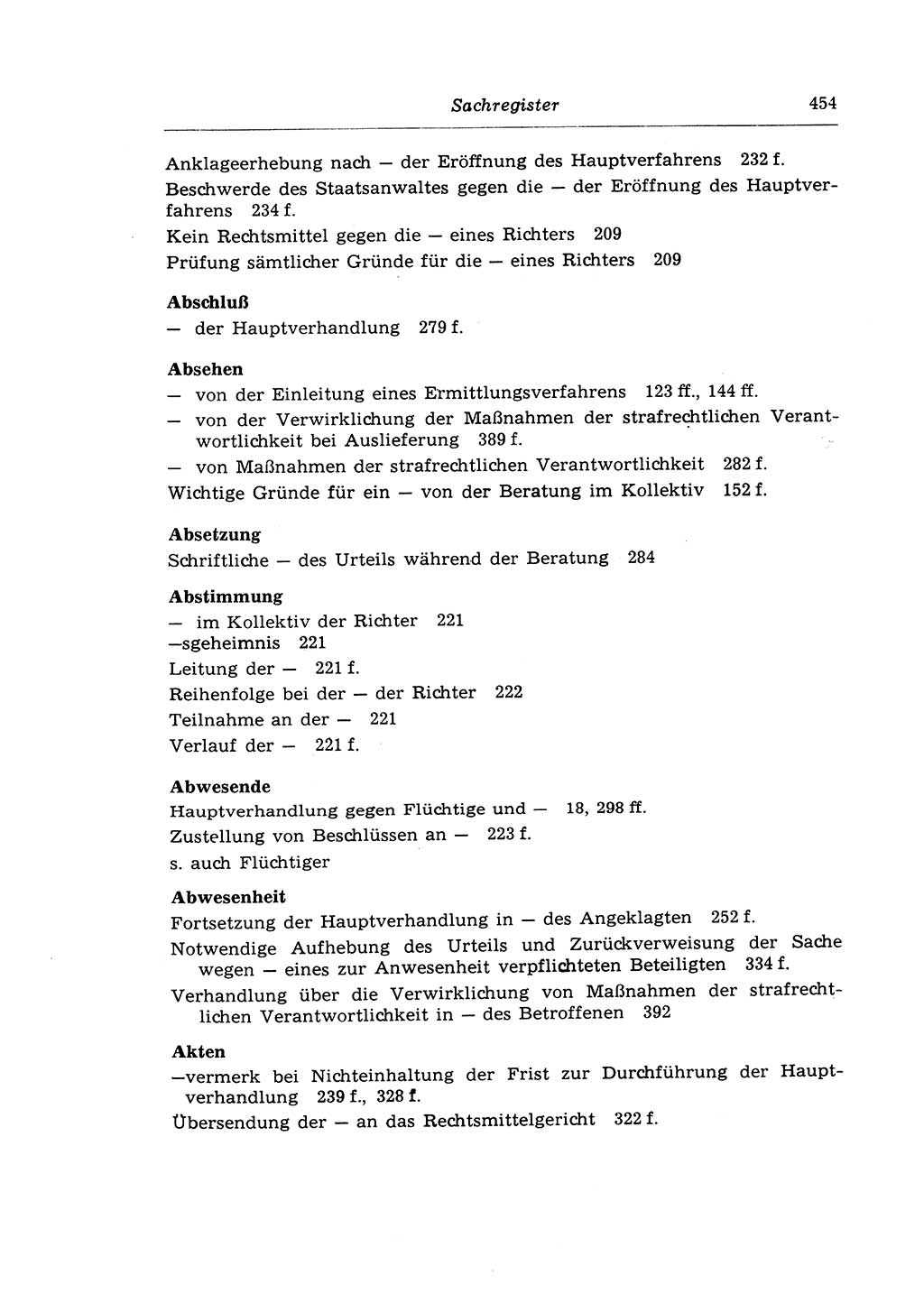 Strafprozeßrecht der DDR (Deutsche Demokratische Republik), Lehrkommentar zur Strafprozeßordnung (StPO) 1968, Seite 454 (Strafprozeßr. DDR Lehrkomm. StPO 19688, S. 454)