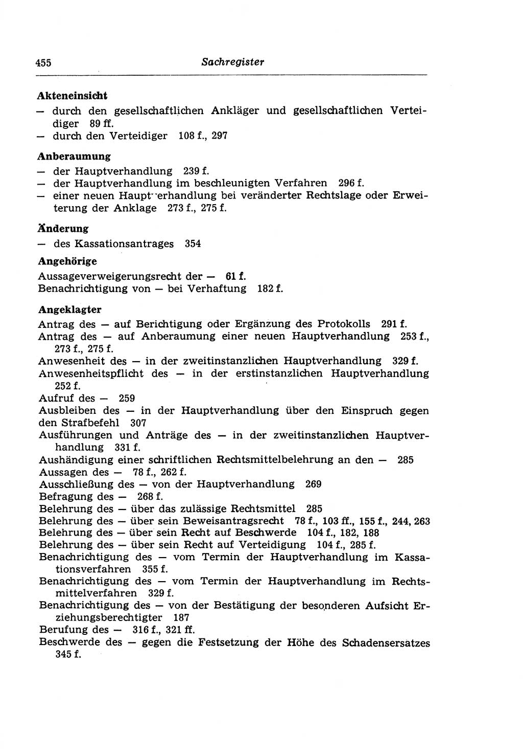 Strafprozeßrecht der DDR (Deutsche Demokratische Republik), Lehrkommentar zur Strafprozeßordnung (StPO) 1968, Seite 455 (Strafprozeßr. DDR Lehrkomm. StPO 19688, S. 455)