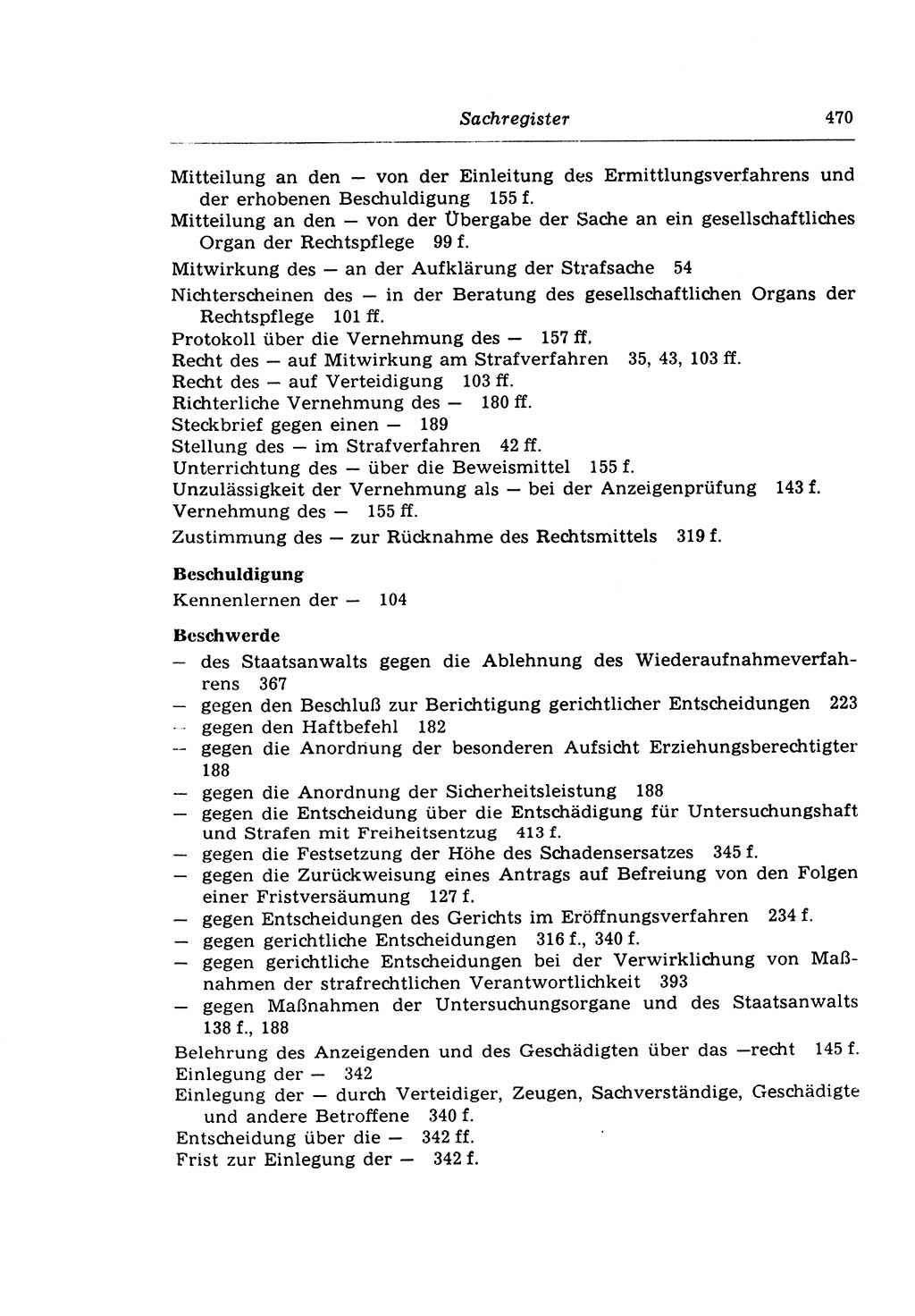 Strafprozeßrecht der DDR (Deutsche Demokratische Republik), Lehrkommentar zur Strafprozeßordnung (StPO) 1968, Seite 470 (Strafprozeßr. DDR Lehrkomm. StPO 19688, S. 470)