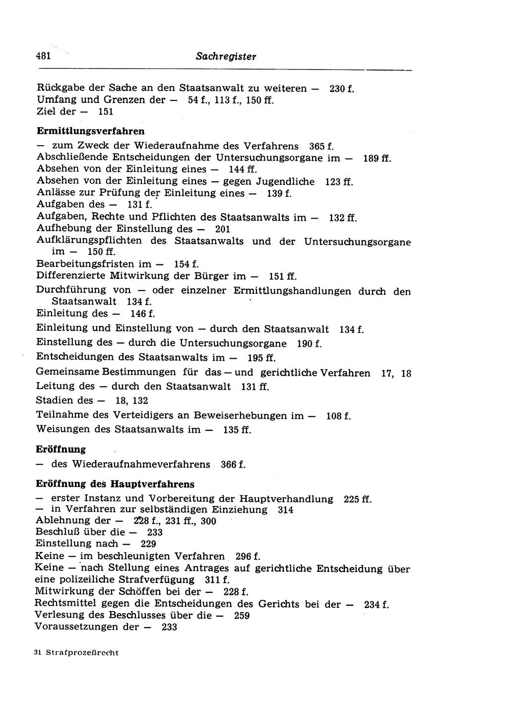 Strafprozeßrecht der DDR (Deutsche Demokratische Republik), Lehrkommentar zur Strafprozeßordnung (StPO) 1968, Seite 481 (Strafprozeßr. DDR Lehrkomm. StPO 19688, S. 481)