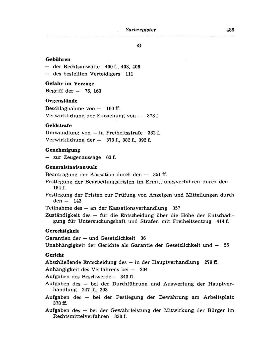 Strafprozeßrecht der DDR (Deutsche Demokratische Republik), Lehrkommentar zur Strafprozeßordnung (StPO) 1968, Seite 486 (Strafprozeßr. DDR Lehrkomm. StPO 19688, S. 486)