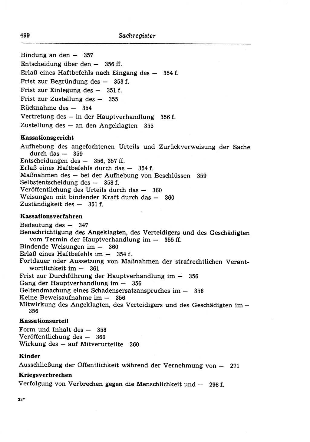 Strafprozeßrecht der DDR (Deutsche Demokratische Republik), Lehrkommentar zur Strafprozeßordnung (StPO) 1968, Seite 499 (Strafprozeßr. DDR Lehrkomm. StPO 19688, S. 499)
