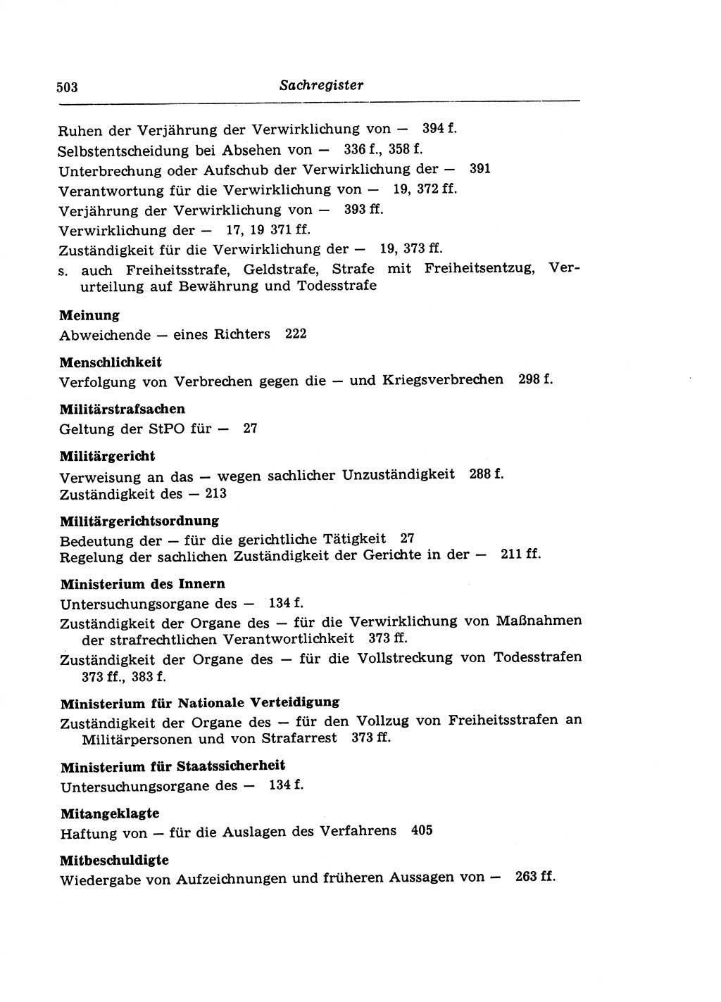 Strafprozeßrecht der DDR (Deutsche Demokratische Republik), Lehrkommentar zur Strafprozeßordnung (StPO) 1968, Seite 503 (Strafprozeßr. DDR Lehrkomm. StPO 19688, S. 503)