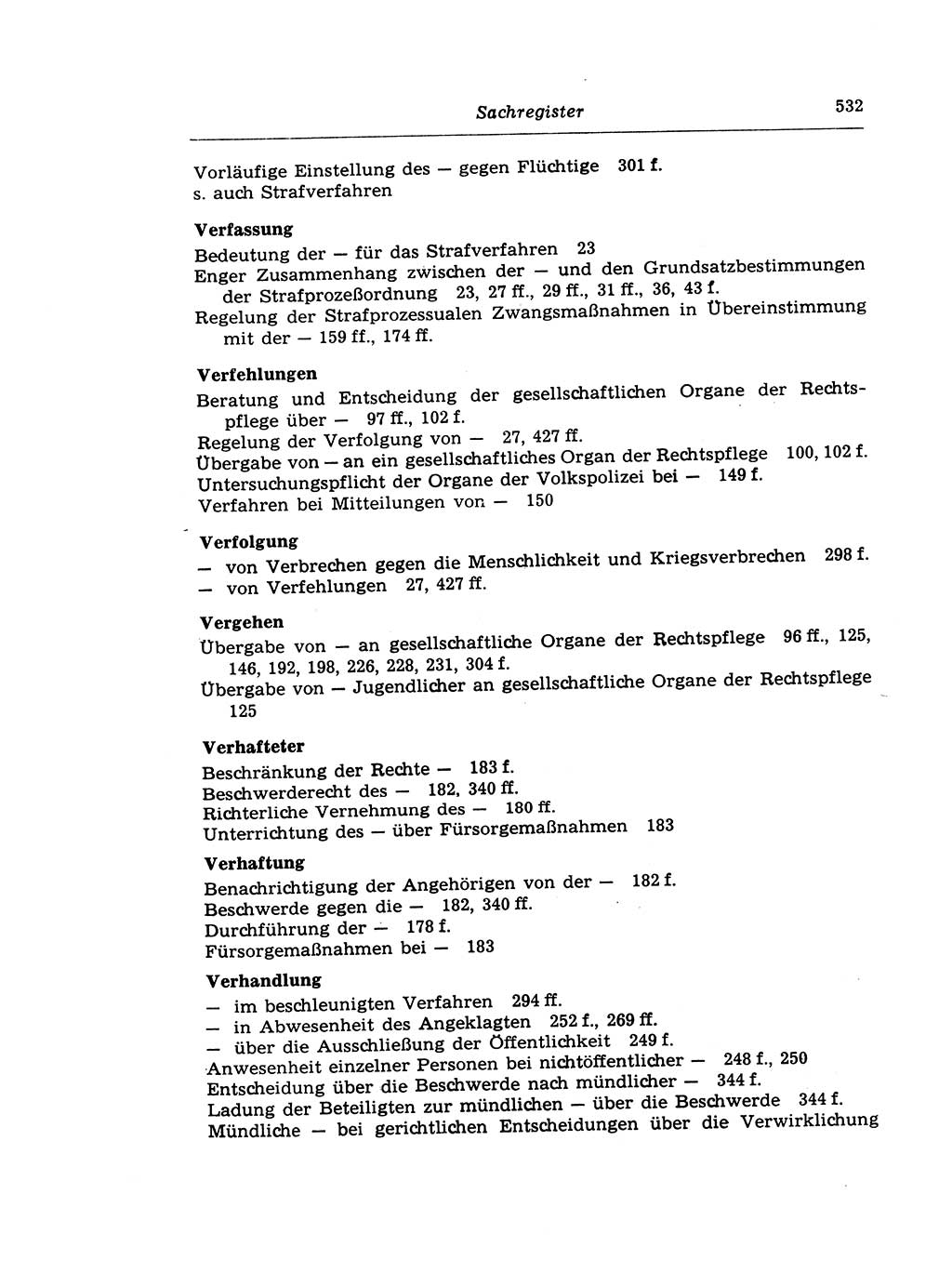 Strafprozeßrecht der DDR (Deutsche Demokratische Republik), Lehrkommentar zur Strafprozeßordnung (StPO) 1968, Seite 532 (Strafprozeßr. DDR Lehrkomm. StPO 19688, S. 532)