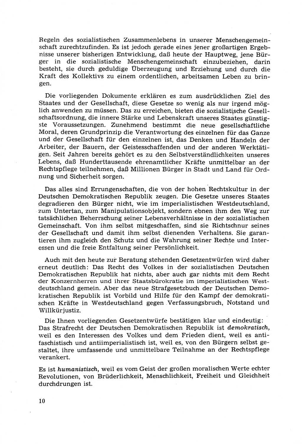 Strafrecht [Deutsche Demokratische Republik (DDR)] 1968, Seite 10 (Strafr. DDR 1968, S. 10)