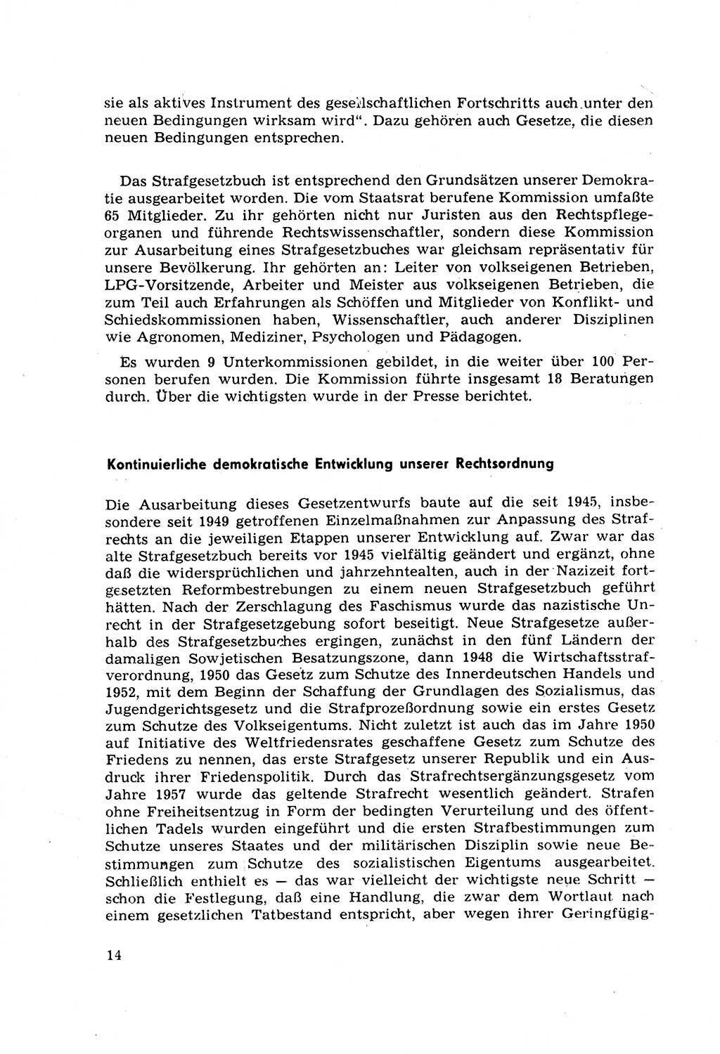 Strafrecht [Deutsche Demokratische Republik (DDR)] 1968, Seite 14 (Strafr. DDR 1968, S. 14)