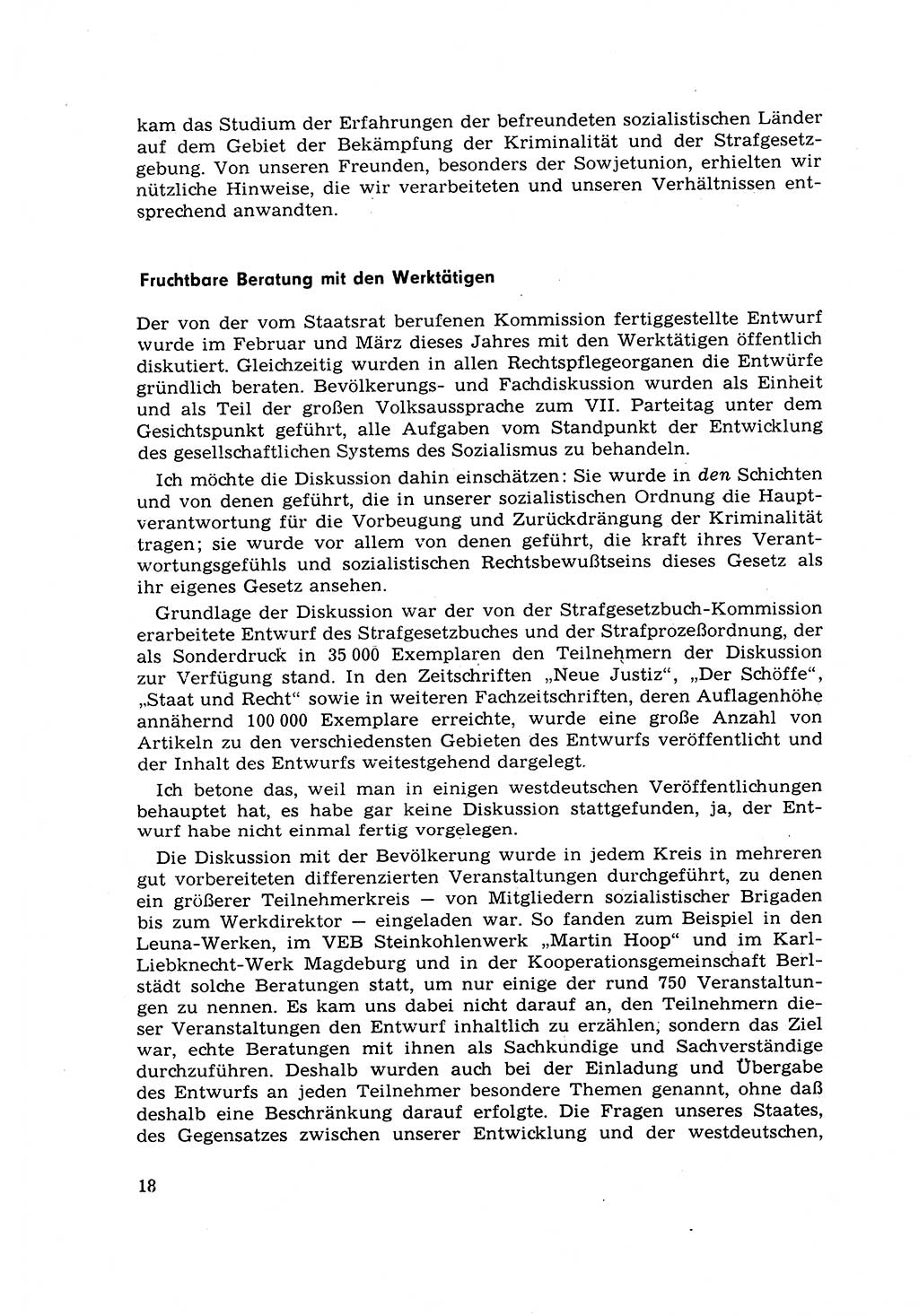 Strafrecht [Deutsche Demokratische Republik (DDR)] 1968, Seite 18 (Strafr. DDR 1968, S. 18)