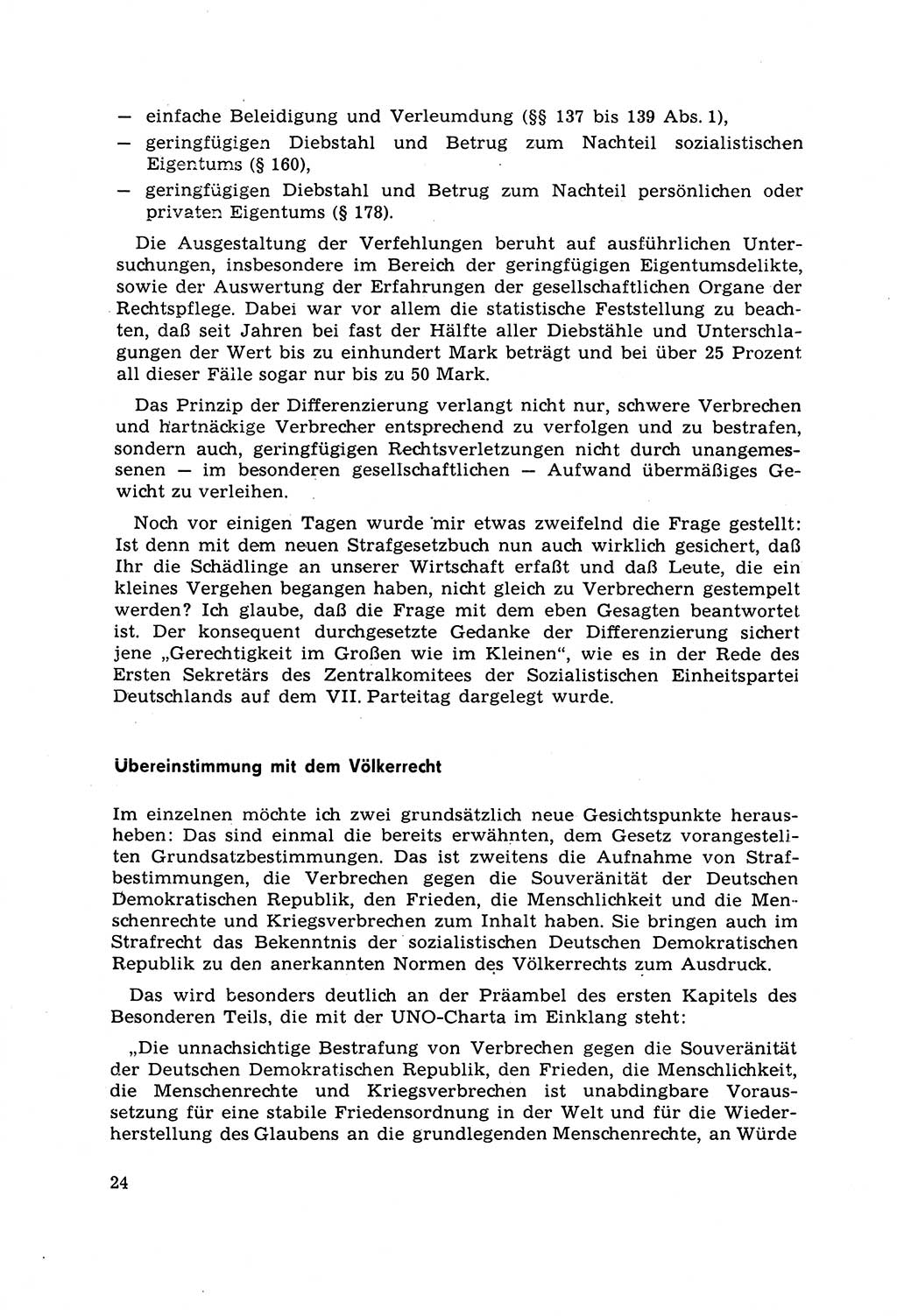 Strafrecht [Deutsche Demokratische Republik (DDR)] 1968, Seite 24 (Strafr. DDR 1968, S. 24)