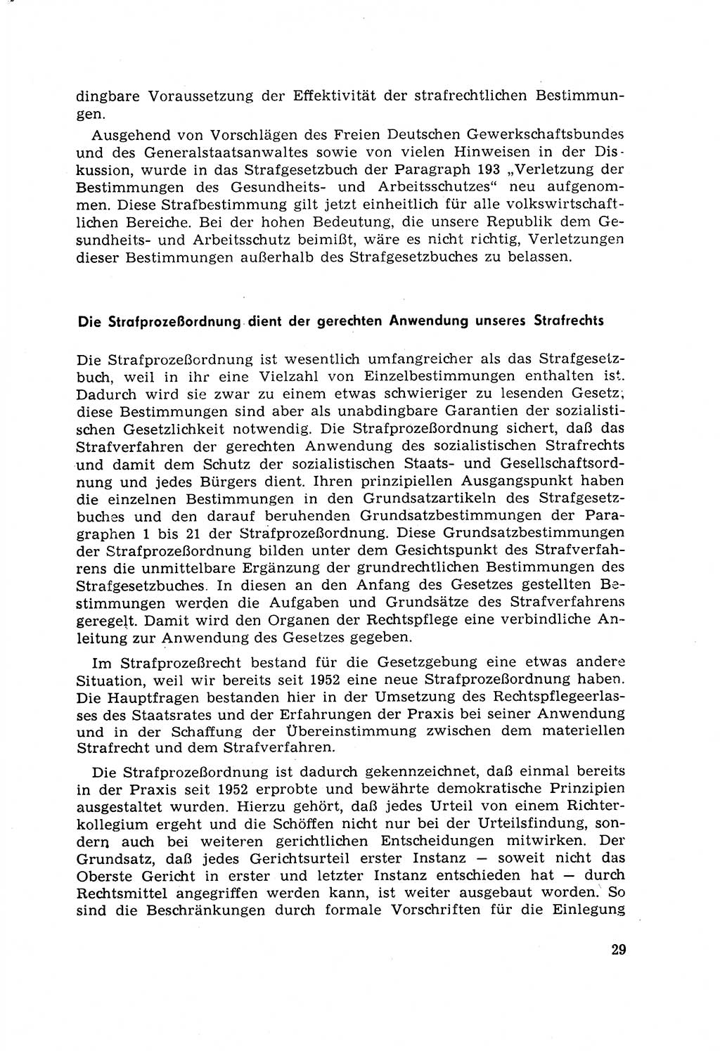 Strafrecht [Deutsche Demokratische Republik (DDR)] 1968, Seite 29 (Strafr. DDR 1968, S. 29)