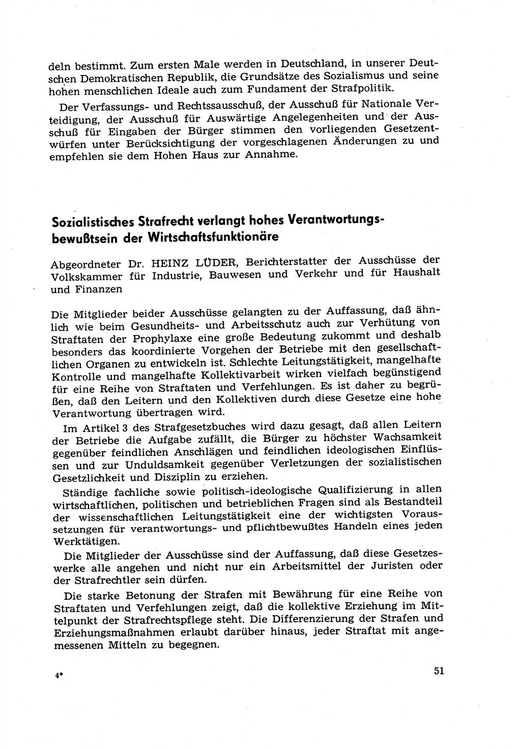 Strafrecht [Deutsche Demokratische Republik (DDR)] 1968, Seite 51 (Strafr. DDR 1968, S. 51)