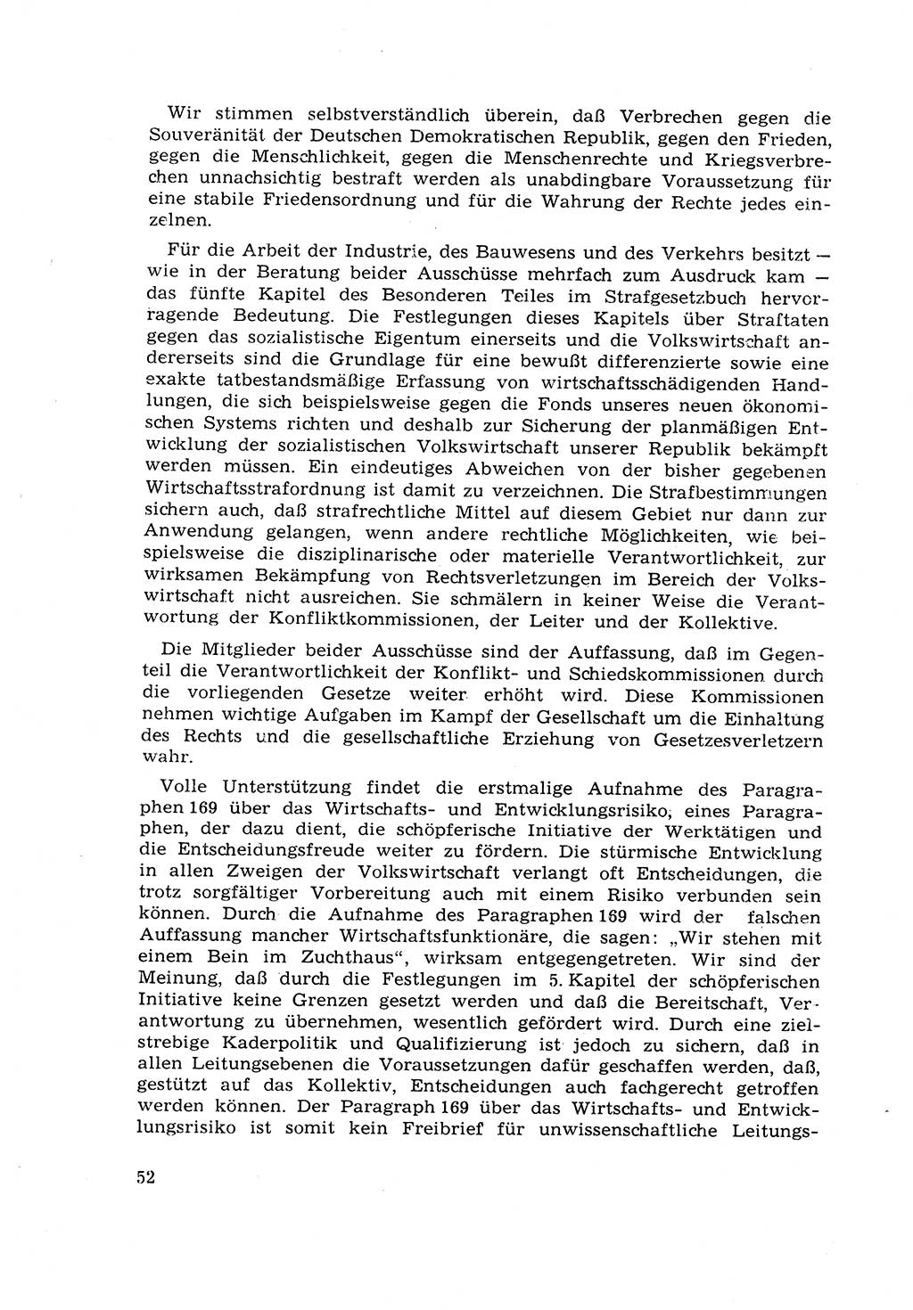 Strafrecht [Deutsche Demokratische Republik (DDR)] 1968, Seite 52 (Strafr. DDR 1968, S. 52)