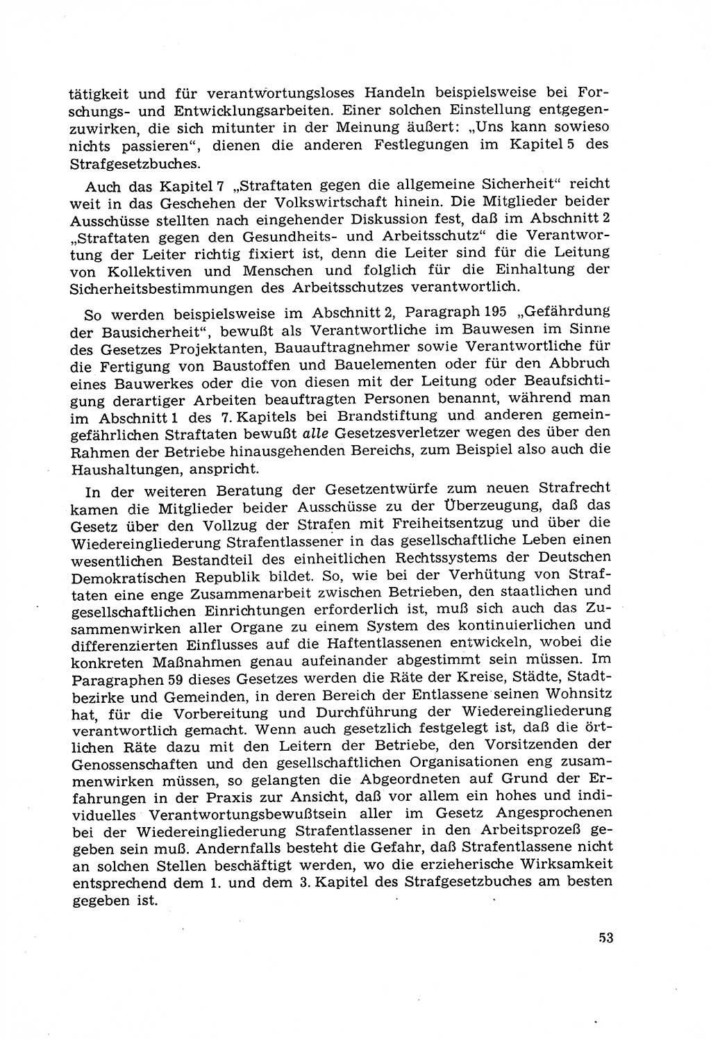 Strafrecht [Deutsche Demokratische Republik (DDR)] 1968, Seite 53 (Strafr. DDR 1968, S. 53)
