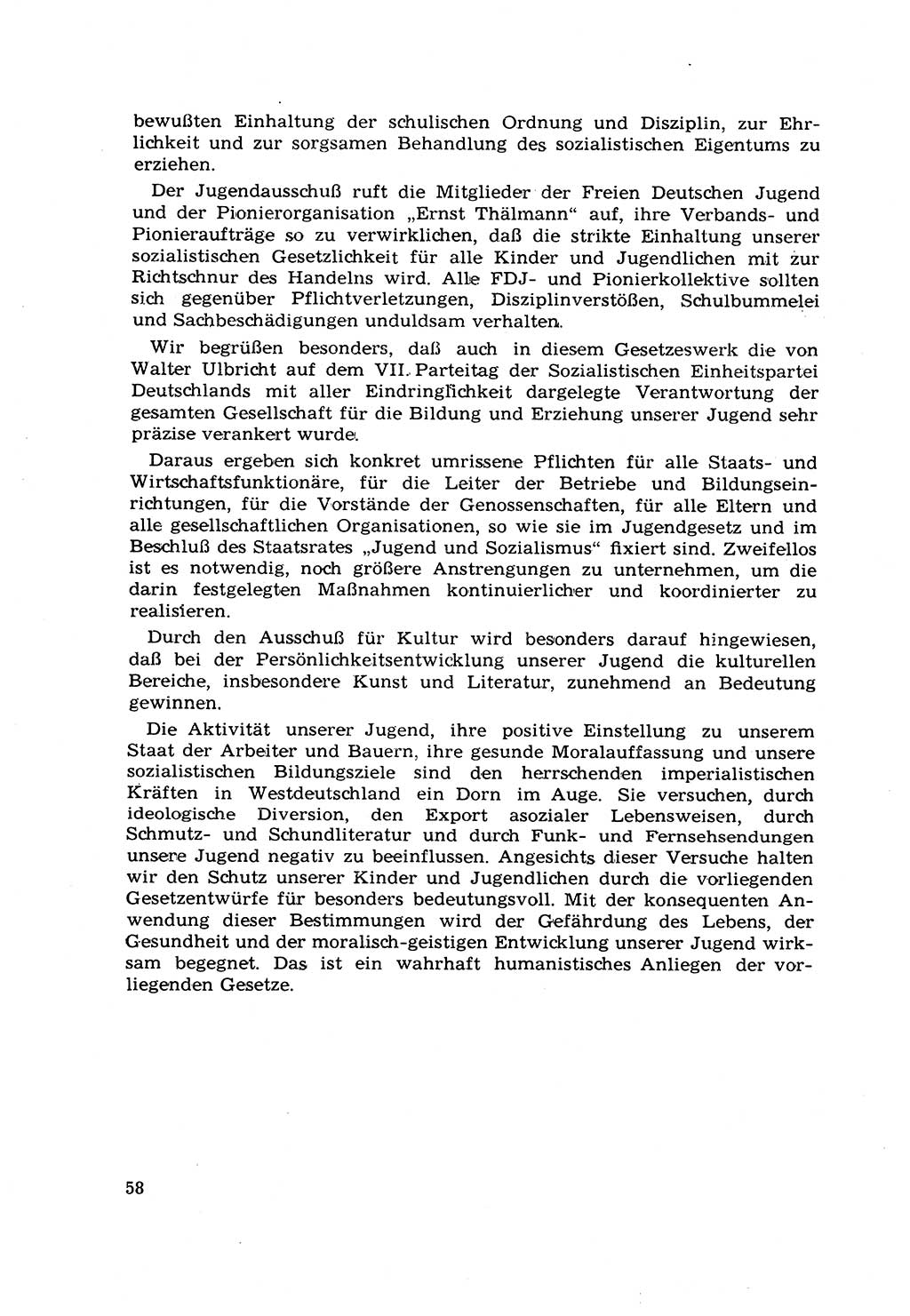 Strafrecht [Deutsche Demokratische Republik (DDR)] 1968, Seite 58 (Strafr. DDR 1968, S. 58)