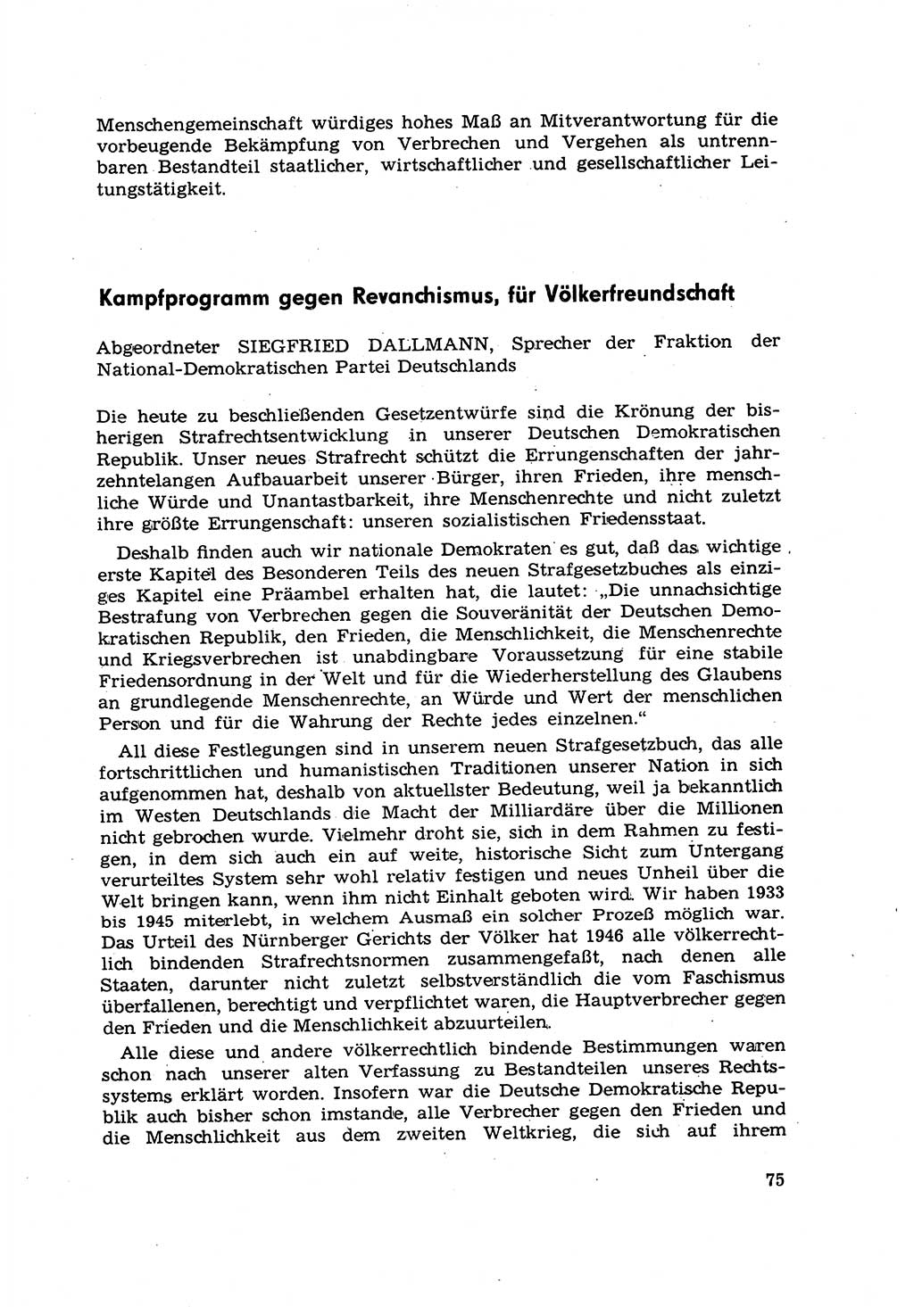 Strafrecht [Deutsche Demokratische Republik (DDR)] 1968, Seite 75 (Strafr. DDR 1968, S. 75)