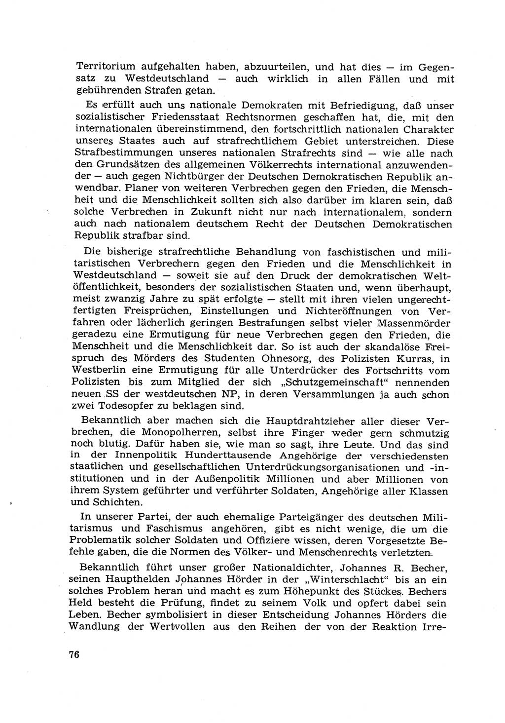 Strafrecht [Deutsche Demokratische Republik (DDR)] 1968, Seite 76 (Strafr. DDR 1968, S. 76)