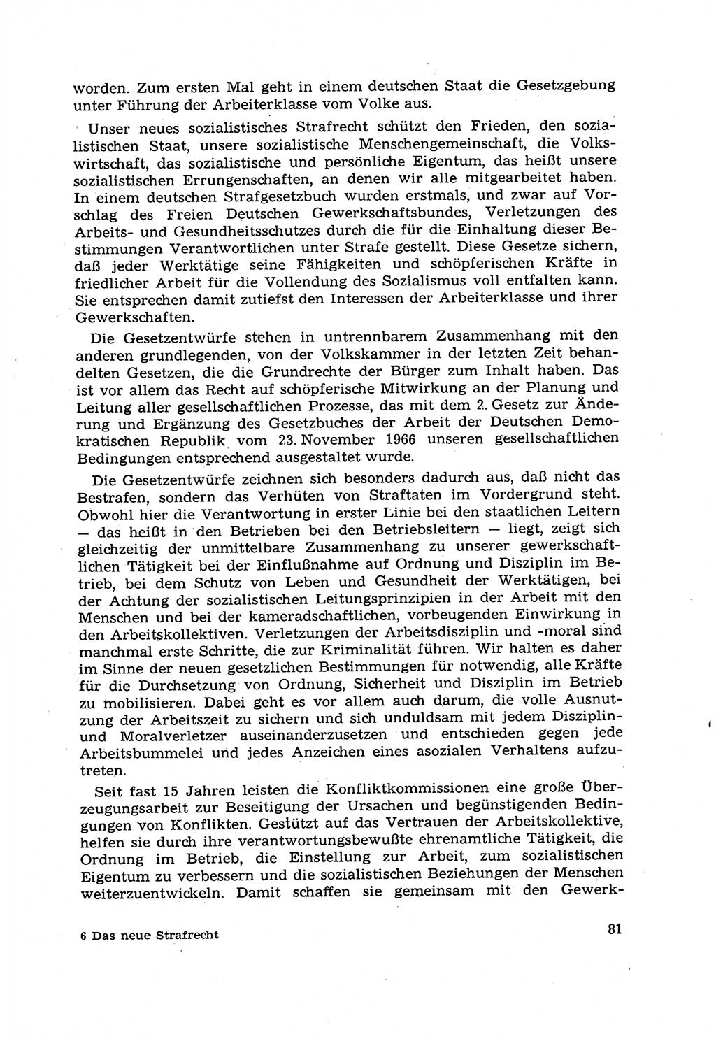 Strafrecht [Deutsche Demokratische Republik (DDR)] 1968, Seite 81 (Strafr. DDR 1968, S. 81)