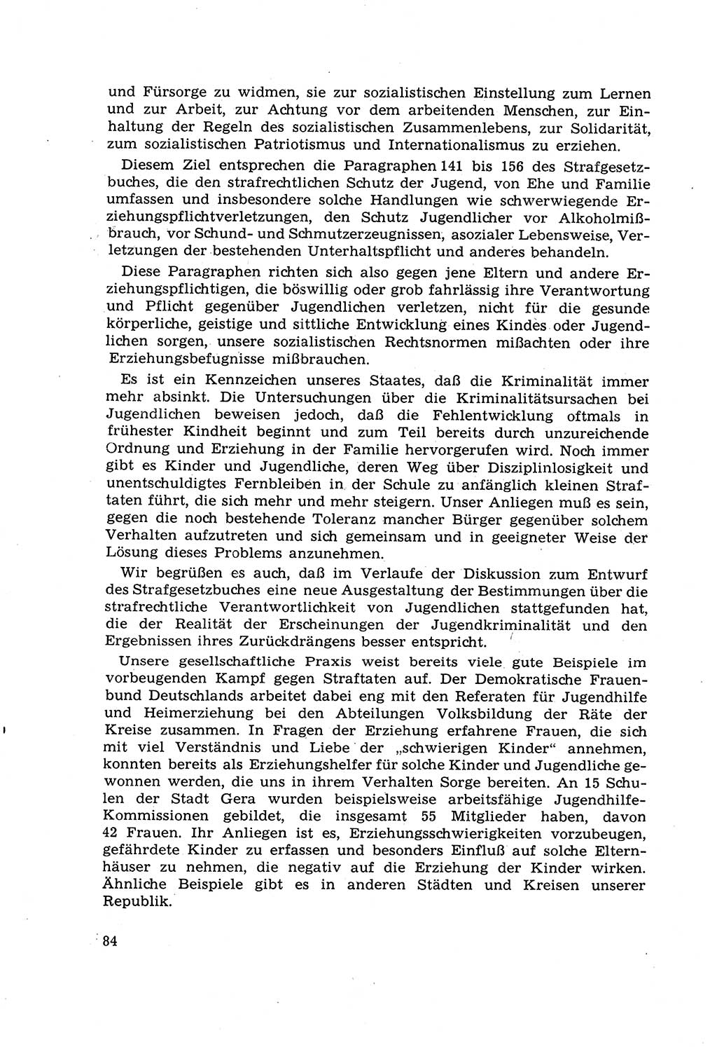 Strafrecht [Deutsche Demokratische Republik (DDR)] 1968, Seite 84 (Strafr. DDR 1968, S. 84)
