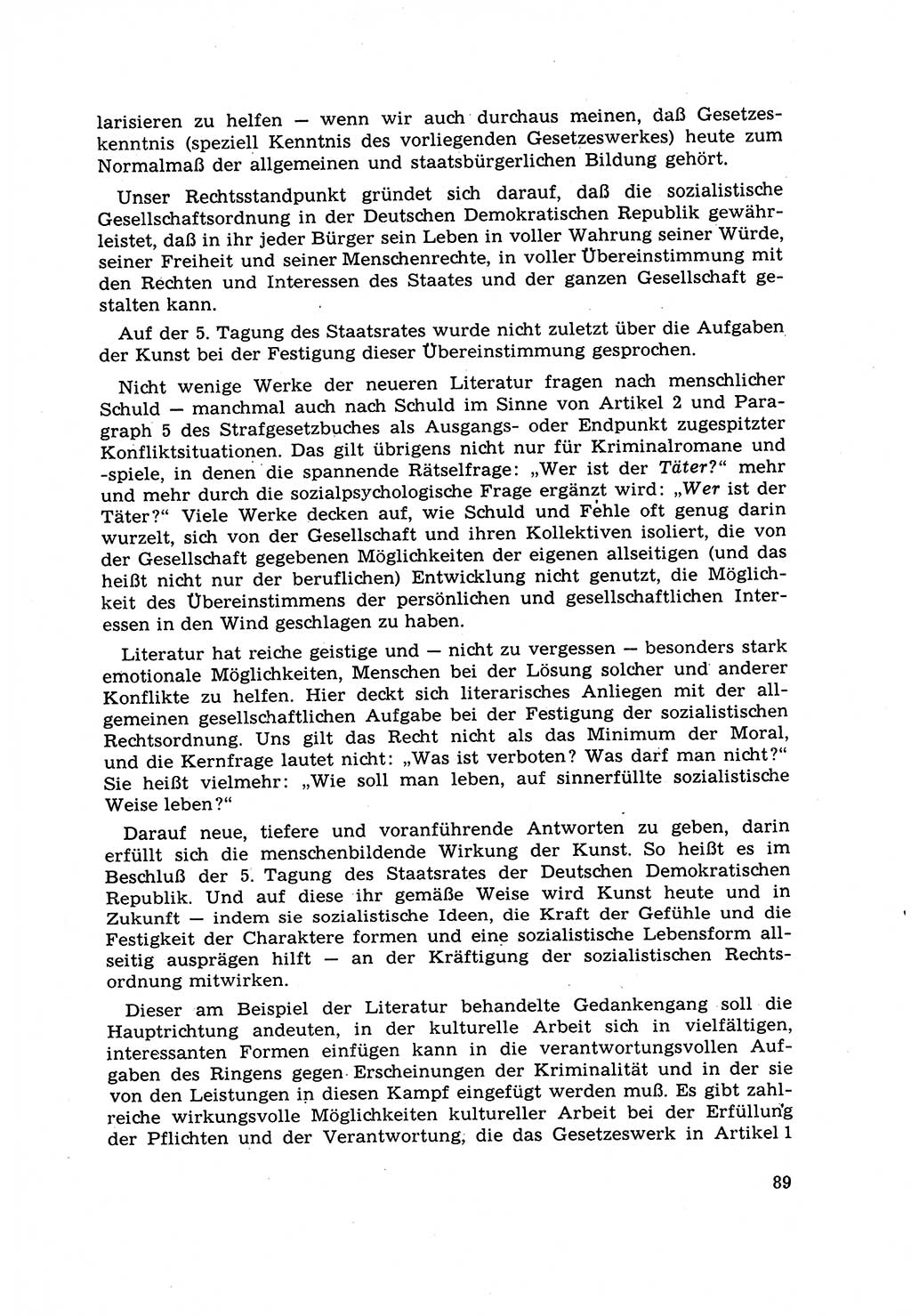 Strafrecht [Deutsche Demokratische Republik (DDR)] 1968, Seite 89 (Strafr. DDR 1968, S. 89)
