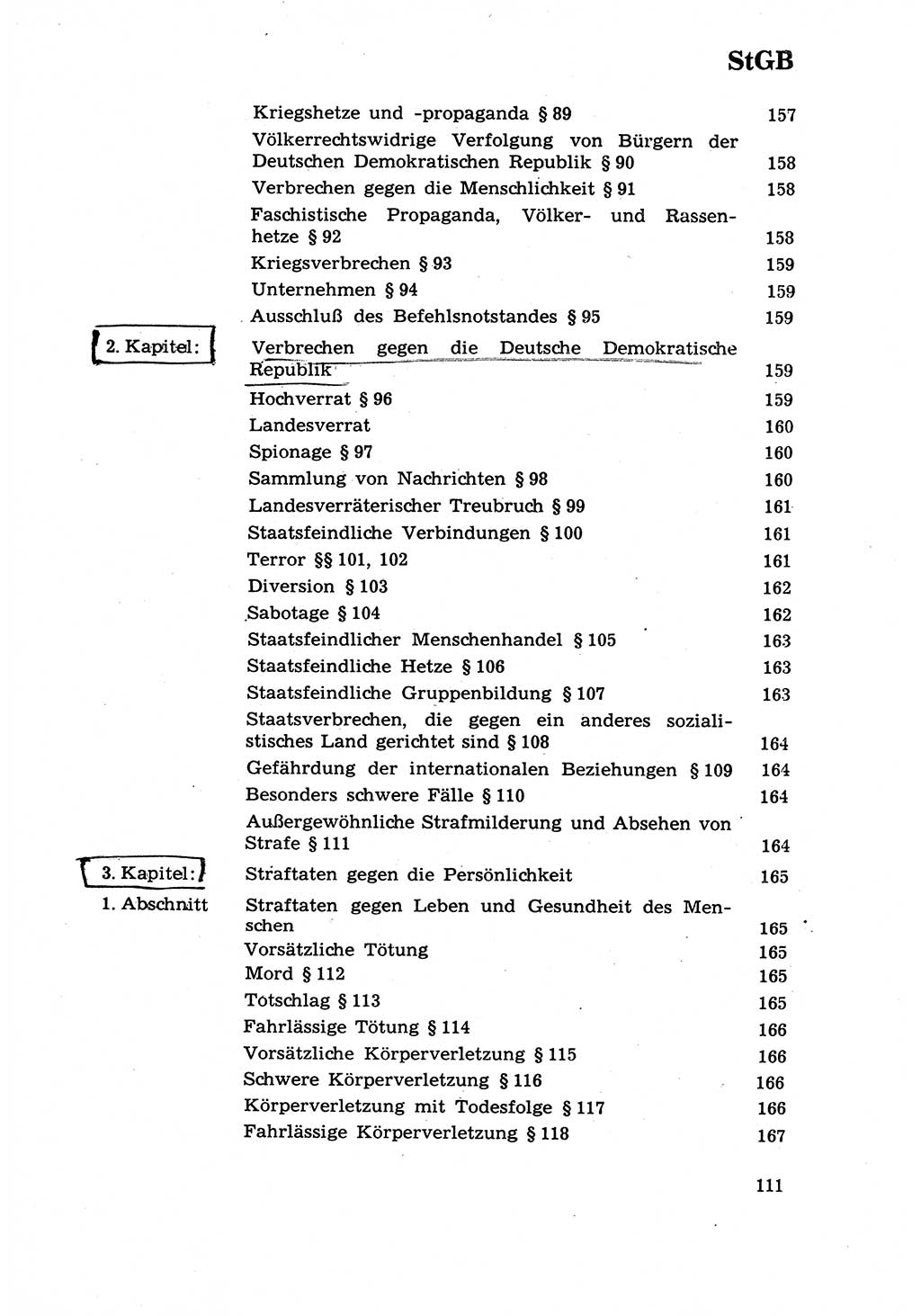 Strafrecht [Deutsche Demokratische Republik (DDR)] 1968, Seite 111 (Strafr. DDR 1968, S. 111)