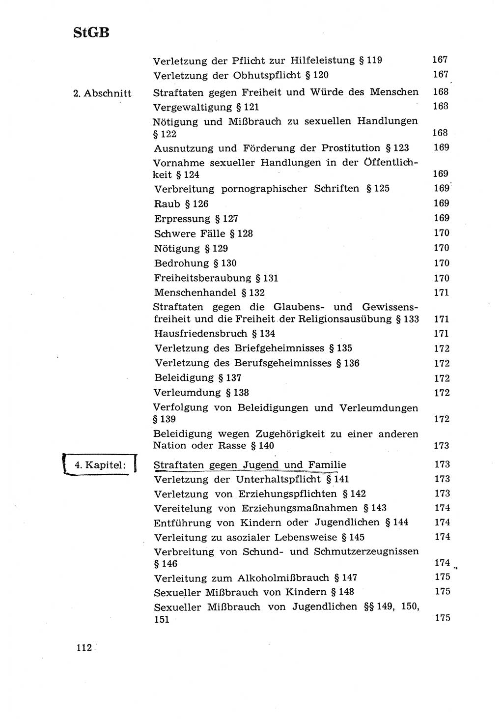 Strafrecht [Deutsche Demokratische Republik (DDR)] 1968, Seite 112 (Strafr. DDR 1968, S. 112)