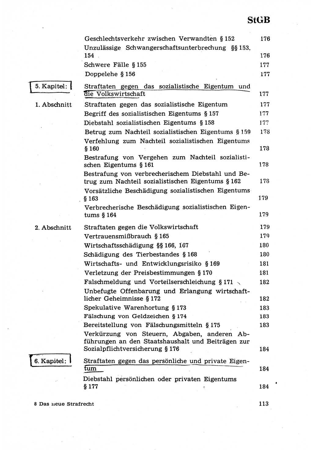 Strafrecht [Deutsche Demokratische Republik (DDR)] 1968, Seite 113 (Strafr. DDR 1968, S. 113)