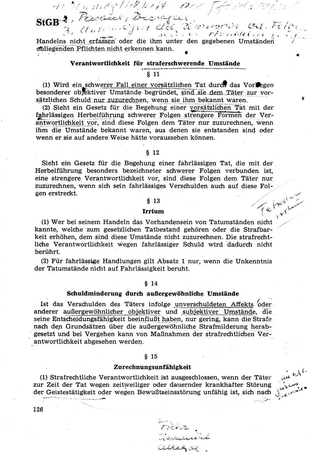 Strafrecht [Deutsche Demokratische Republik (DDR)] 1968, Seite 126 (Strafr. DDR 1968, S. 126)
